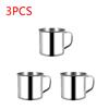 1-5pcs 200ML Childrens Water Cup Stainless Steel Portable Mug Camping Travel Mug Metal Coffee Tea Cup Mug Milk Tumbler Water Mug