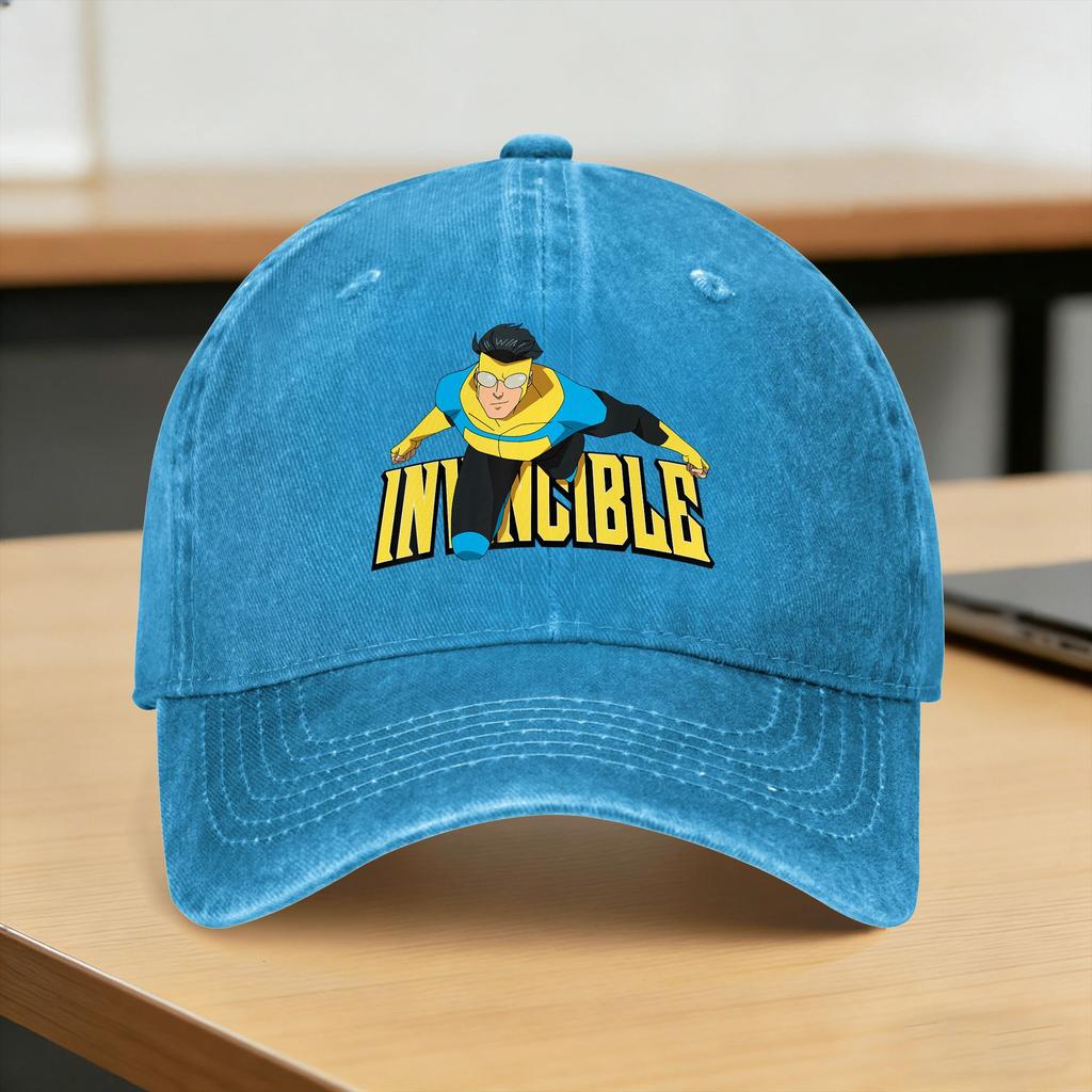 Invincibles Animated Sun Baseball Cap FeUnisex Unisex Custom DIY Hip Hop Hats Summer Yk Cute Outdoor Gym Wholesale Snapback Cap