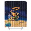 Notte Stellata Piccolo Principe Tenda da Doccia Impermeabile Resistente al Calore Lavabile in Lavatrice Non Trasparente 180x180cm