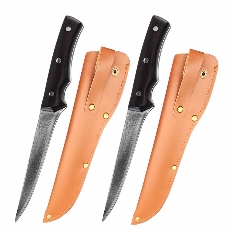 67 Layer Damascus Steel Kitchen Knives Boning Slicing Chef Knife Meat Cleaver Full Tang Wood Handle Sushi Knife Cooking Tools