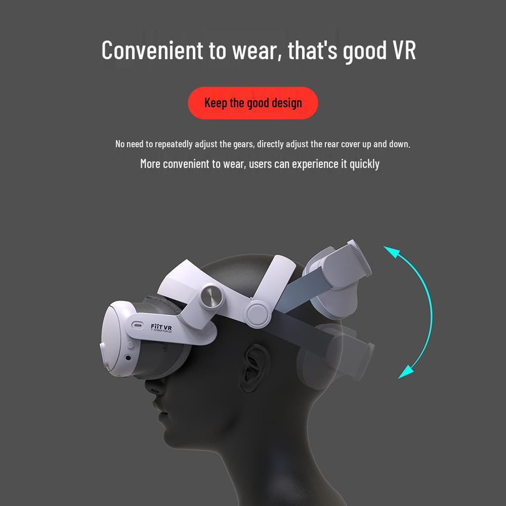 Meta Quest 3/3S VR Accessories T300 Elite Headset with Extended Battery Life