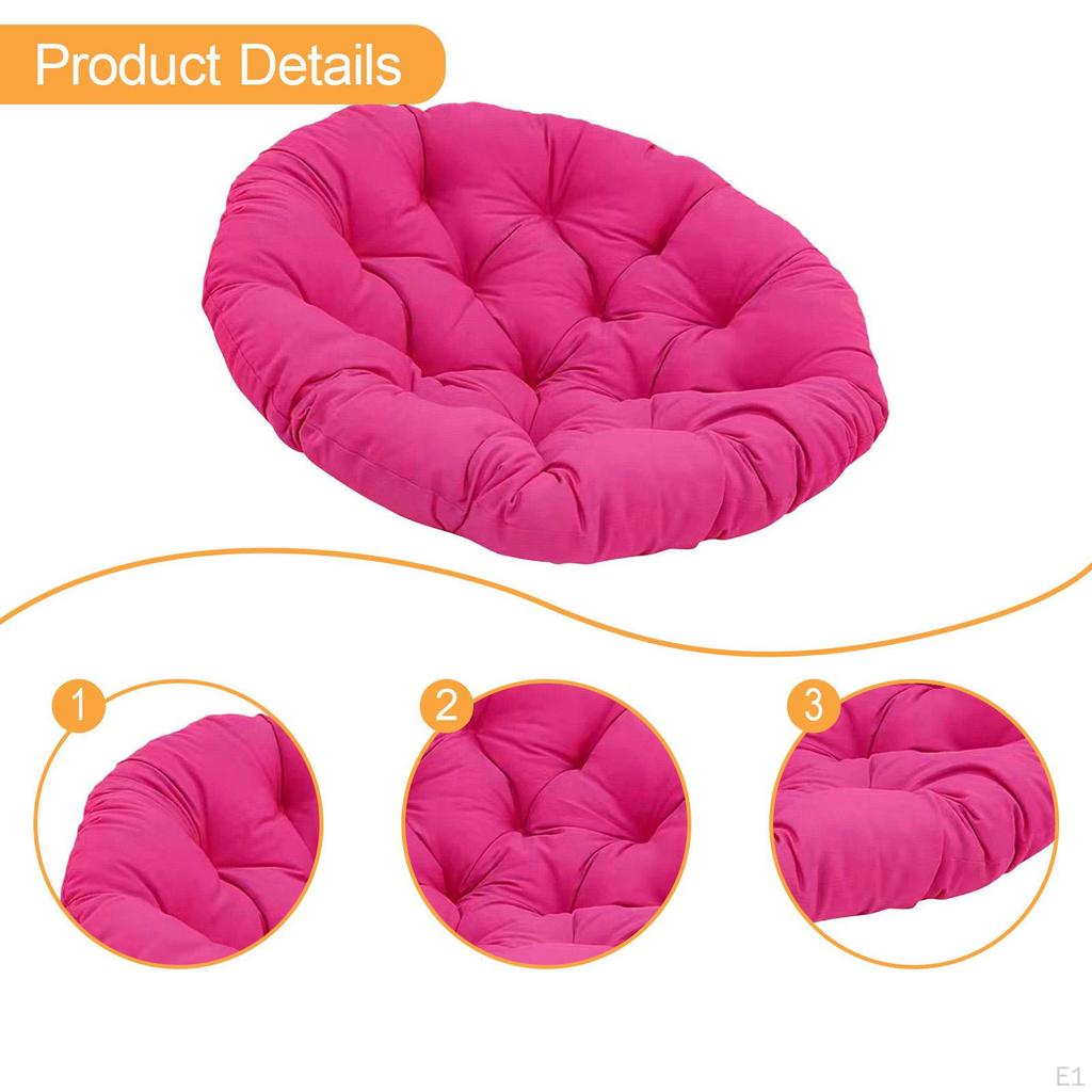 Pernă de Scaun Căptușită Coș Suspendat Respirabilă Groasă, Multifuncțională, Pernă Scaun Formă Ou, Patio