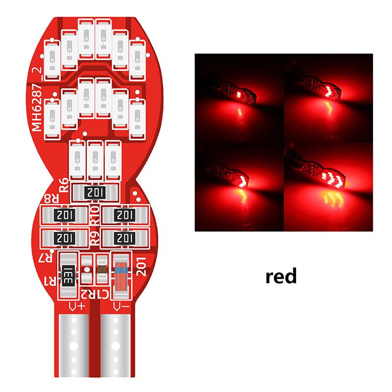 1Pc T10 Car Led Canbus W5W 4014 30Smd Auto Led Car Interior Light License Plate Dome Reading Lamps Clearance Light Rgb Blubs