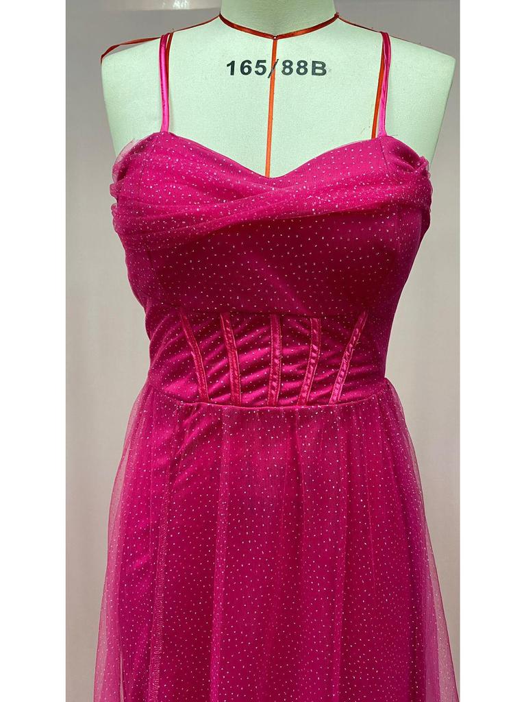 2025 European and American Women's Gold Sprinkled Sleeveless Tube Top Long Skirt Swing Dress