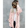 Plus Size Women Winter Warm Coat Jacket Outwear Ladies Cardigan Coat Double Sided Velvet Hooded Coat Fashion Simple
