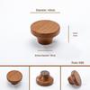 Japanese Minimalist Walnut Handle Solid Wood Cabinet and Wardrobe Drawer Handle