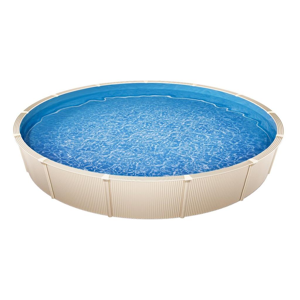 Round Pool Liner 15ft Unibead Pool Liner 47in Wall Height Solid Color