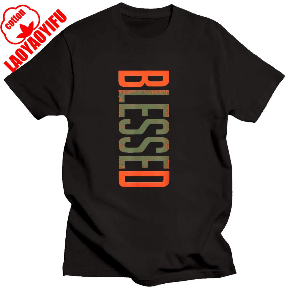 Bless The Olive Army Sun Orange T-shirt Cotton Tops Social Club Printed Hipster Short Sleeve Comfortable Personality Popular