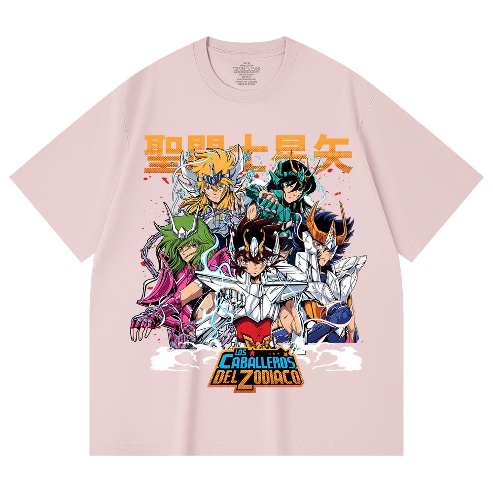 T-shirt Unisex in Cotone Pesante 230 g/m² 100% Cotone con Stampa Saint Seiya V1