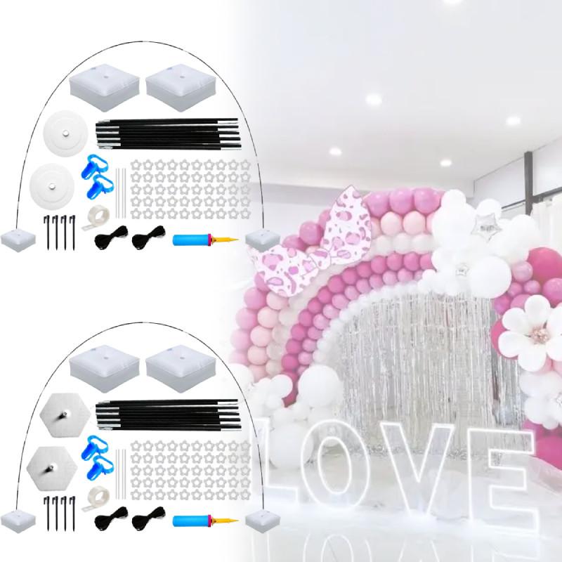 Balloon Black Arch Column Frame Garland Adjustable Stand Wedding Party Decor