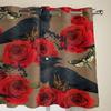 Rabenfalter und Rosen Fenster Vorhang für Wohnzimmer Schlafzimmer Dekoration Vorhänge Luxus Küchen Raffgardinen