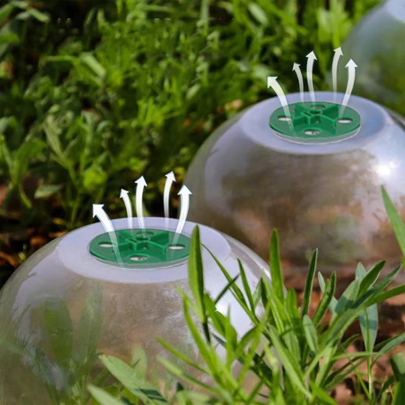 10pcs Adjustable Garden Cloches Bell Plant Protectors Reusable Humidity Domes for Plant Growth Protection