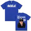T-shirt Grafica con Logo Album del Rapper Beele Borondo per Uomo e Donna, Stampa Estiva Retro Harajuku T-shirt 100% Cotone Puro
