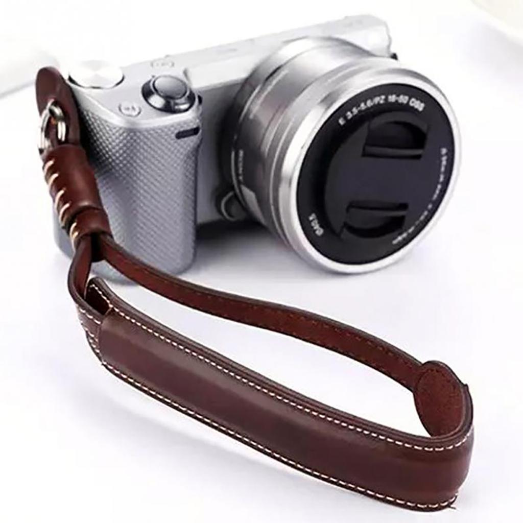 Rutschfeste Kamera-Handgelenkschlaufen Verstärkter Leder-Handgriff Perfekt für professionelle Fotografen Bequemes Aufnehmen