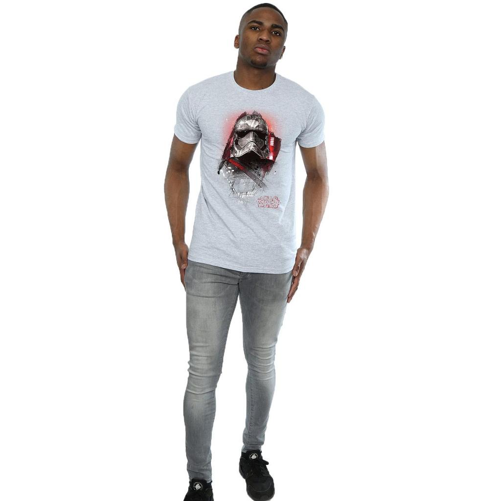 Star Wars Mens The Last Jedi Captain Phasma Brushed T-Shirt