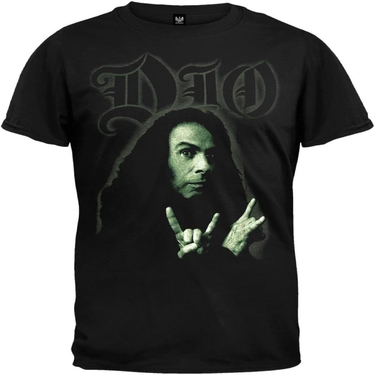 Men s Ronnie James Photo T-Shirt Black S