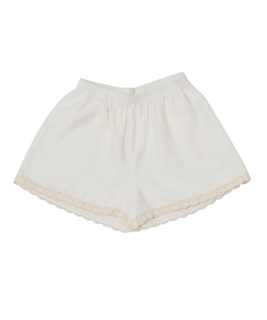 SWAYGLOW Lace Shorts_White