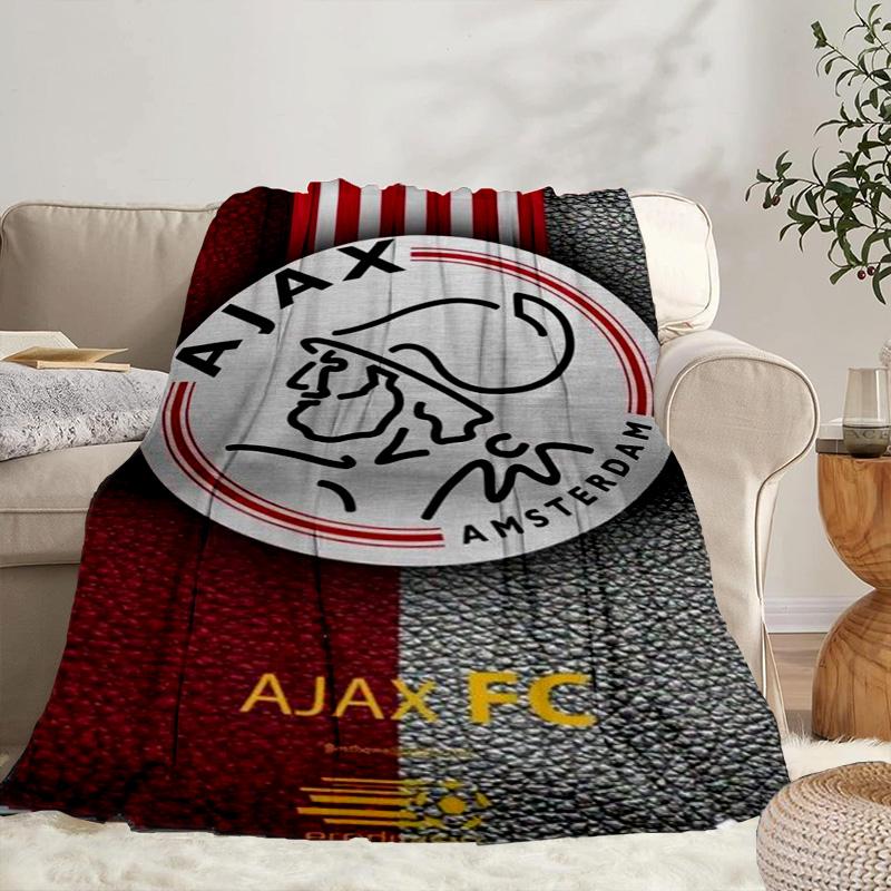 Design Emblema AFC Ajax Coperta Portatile/Coperta Morbida Coperta per Letto Adatta per Viaggi Campeggio Soggiorni Uffici Divani Regali per Fan