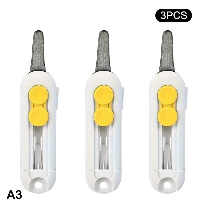 Mini Portable Box Cutter Magnetic Box Opening Knife With Safety Lock Cute Fridge Magnet Home Unboxing And Office Paper Cutting