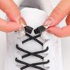 Rubber Elastic Laces No Tie Shoe Laces Shoes Round Shoelaces for Sneakers Without Ties Kids Adult Quick Shoe Lace Rubber Bands