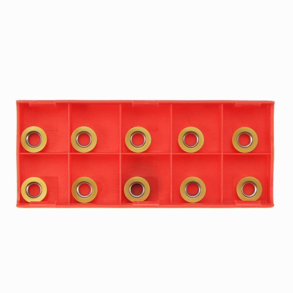 10pcs RPMT10T3MO Carbide Inserts Cutters For CNC Lathe Steel Milling Tool