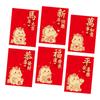Pack of 6 Cartoon Horse Designs Red Envelopes Chinese Zodiac 2026 Year of Horse Paper Money Holder Envelopes