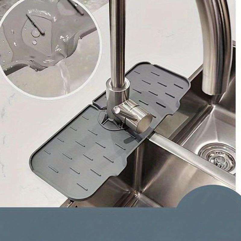 1Pc Foldable Faucet Drain Pad, Splash-proof Sink, Kitchen Sink, Household Water-proof and Leak-proof Sink Drain Pad