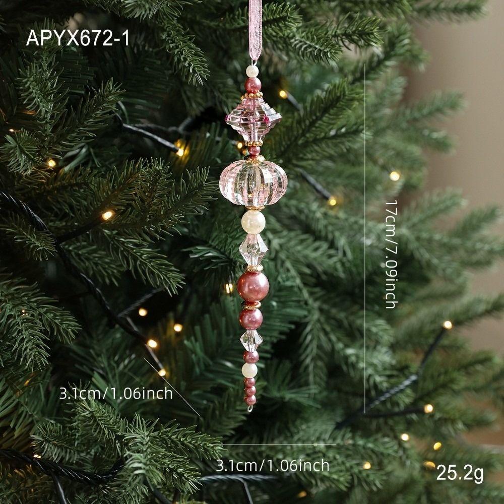 Transparent Christmas Tree Pendant Transparent Hanging Decor  Festive Holiday Display