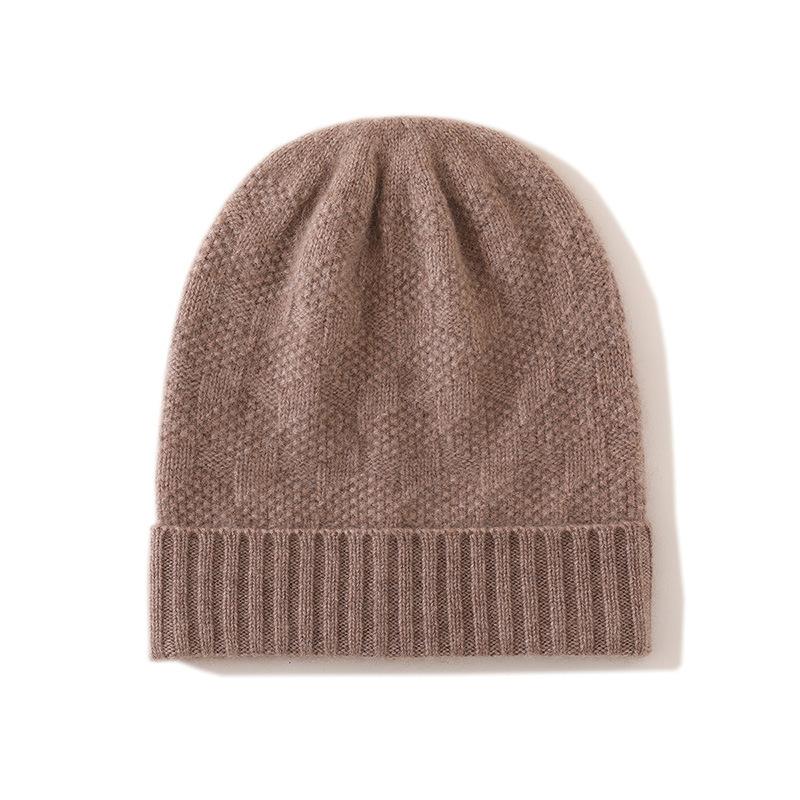 

Кашемировая осенне-зимняя новая женская однотонная шапка с косами, с отворотом, с защитой ушей, модным узором, теплая, повседневная, вязаная One size