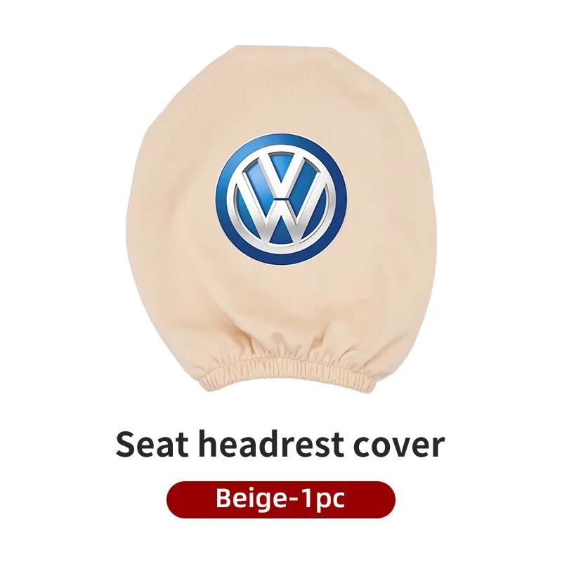Hijk1 ·Car Seat Headrest Protective Cover Anti-Dirty Pillow Protector For VW Scirocco Jetta Beetle Golf Passat Polo Tiguan Sharan GTI