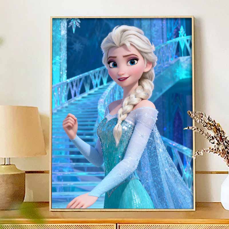 Disney 5d diamond painting Elsa Frozen diamond art painting diy handmade sticker gift, home decoration painting
