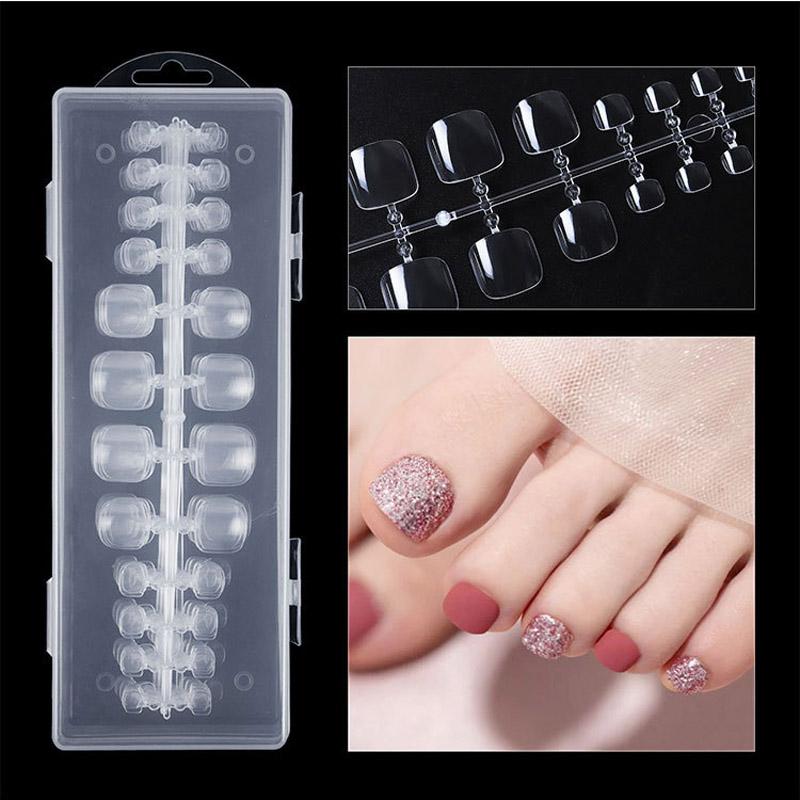240Pcs Clear Acrylic Nail Tips French Fake Nail 500pcs UV Gel Manicure Fake Nails Half Cover False Nail