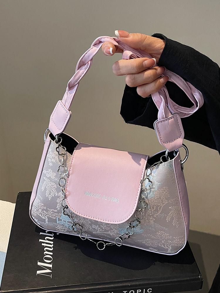 French Niche Bag, Female New High-grade Texture Crossbody Bag, Fashionable and Versatile Shoulder Armpit Bag Female