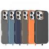 Business Magnetic Carbon Fiber Leather Case for iPhone 17 Pro Max 16 Plus 15 14 13 12 For Magsafe Camera Protection Cover