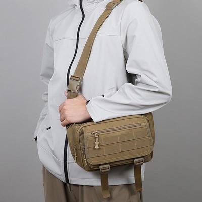 Men's Tactical Crossbody Bag - Multi-Compartment Cycling & Hiking Waist/Chest Bag