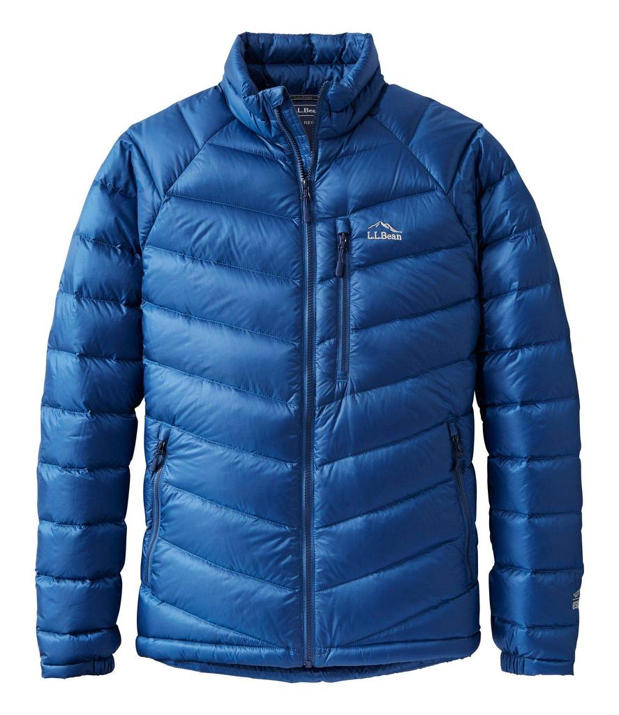 LL Bean Ultralight 850 Down Japan Size Ocean 0UXD921002 Men's Jacket, Fit, Small, Blue,