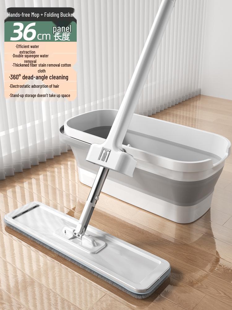 Hands-Free Large Rotating Mop for Home - Dual-Purpose Floor Cleaner