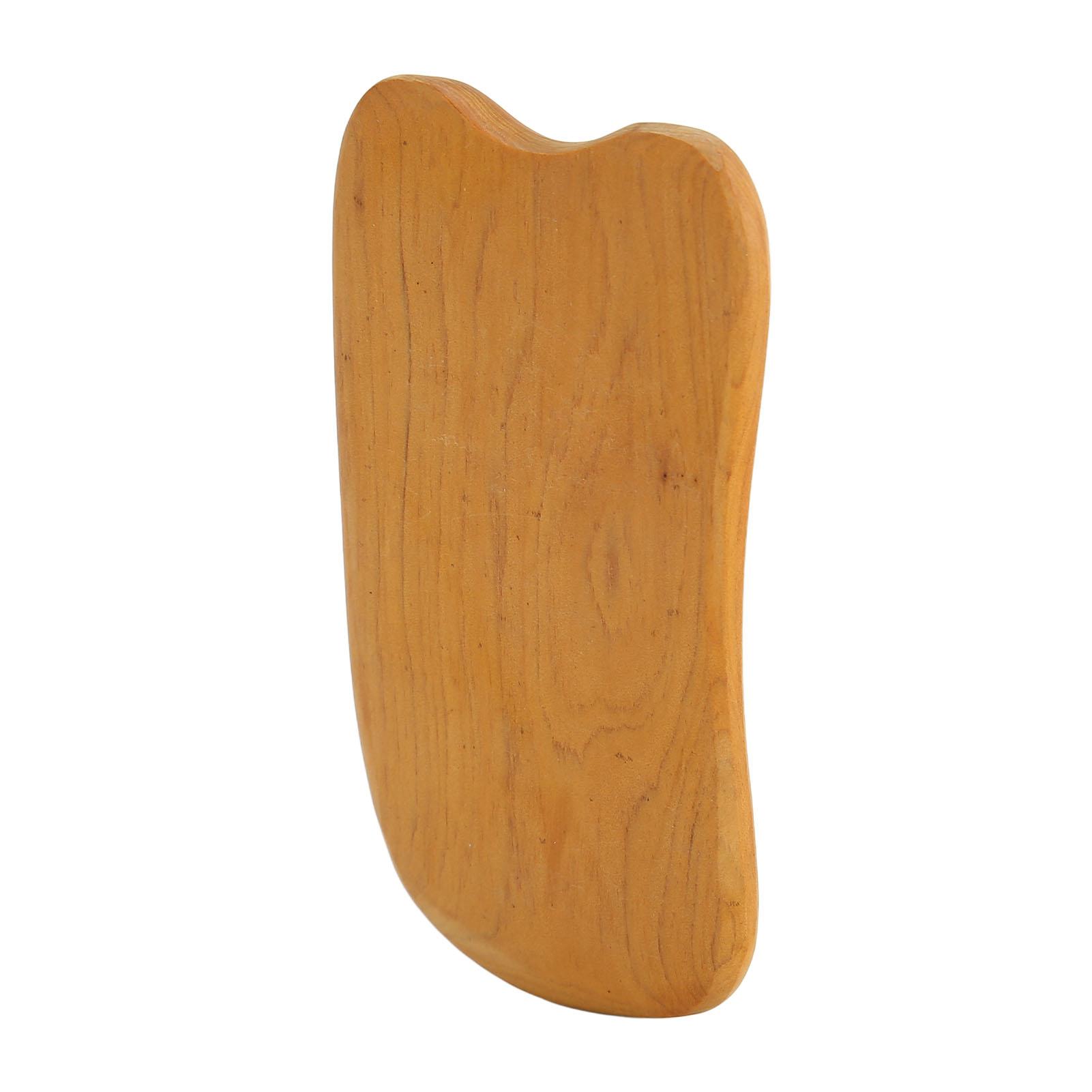 

Wood Gua Sha Board Comfortable Grip Rectangular Ergonomic Portable Scraping Massage Tool for Body Beauty