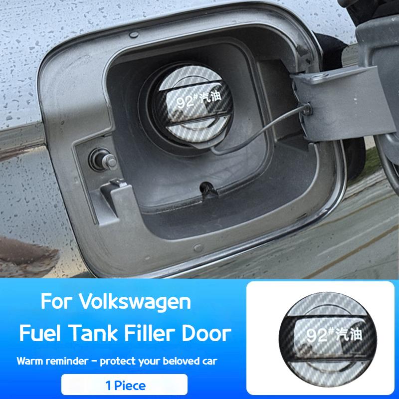 

ABS Carbon Fiber For Volkswagen Golf 7 MK7 GTI Golf 8 MK8 GTI Beetle Scirocco Passat CC Tiguan Fuel Tank Cap Trim Sticker A