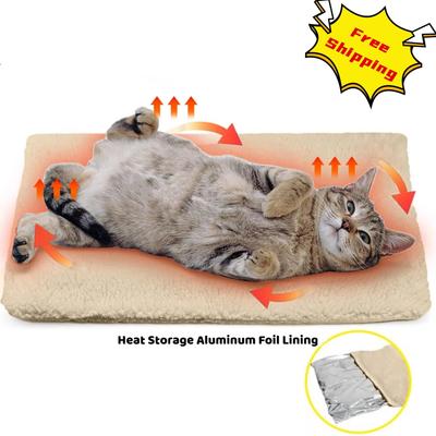 Self Heating Cat Pad Self Warming Cat Bed, for Outdoor and Indoor Large Kittens Small Puppy Pets, Non-Slip & Washable