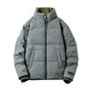 2025 New Winter White Duck Down Fake Two Pieces Down Jacket Men's Simple Warm Down Jacket Jacket Badge Casual Cotton Jacket
