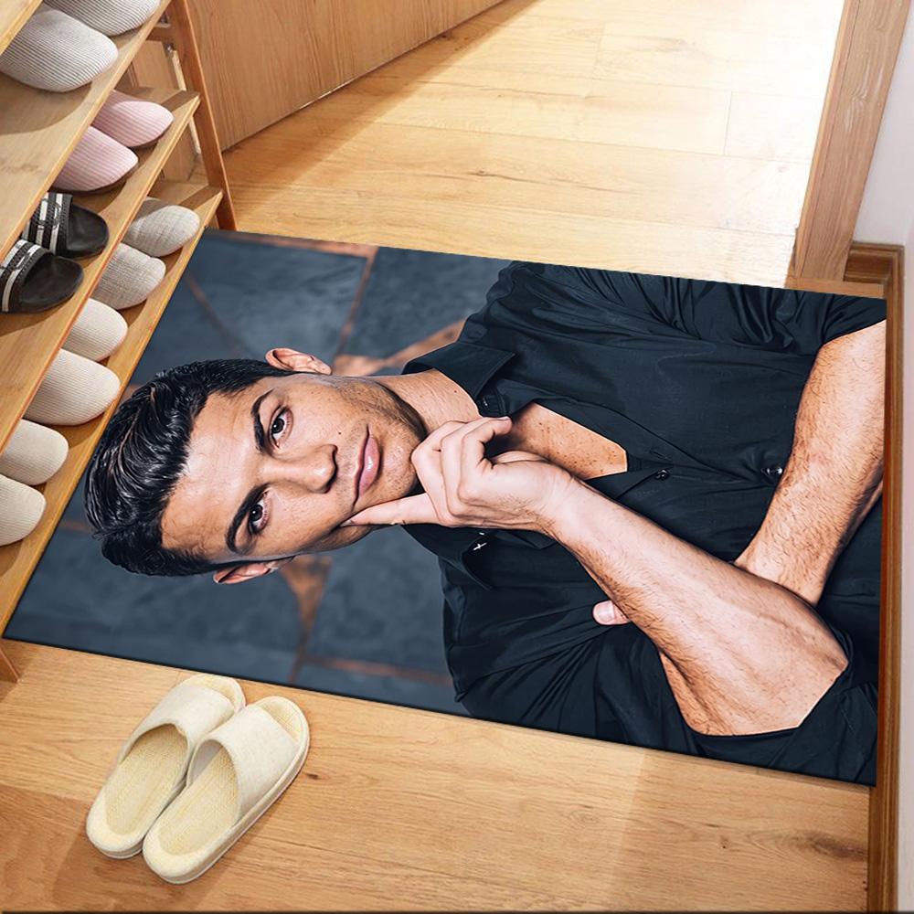 Cristiano Ronaldo 121 Teppich Büroteppich Design für Balkon Arbeitszimmer Eingangsbereich Außen rutschfester Teppich Anime Bürodekoration Geschenk für Festivals