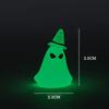 Mini Halloween Luminous Ornaments Set Pumpkins Ghosts Bat Desktop Resin Ornament for Home Car Miniature Halloween Decoration