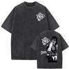 Michael Jackson Popkongen MJ Vintage Vasket T-skjorter Menn Kvinner High Street Gotisk Klassisk T-skjorte Sommer Topp Hip Hop T-skjorte