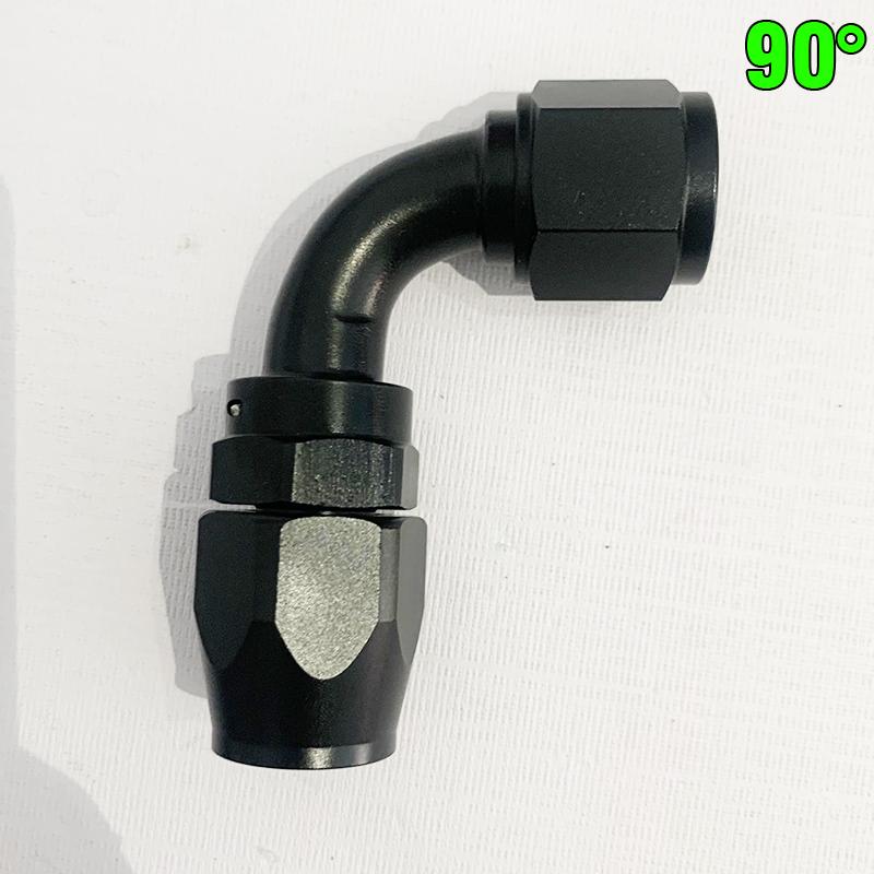 CEP Rubber Hose Nylon Braided Fuel Hose Rotary Joint Connection Adapter Kit AN4 AN6 AN8 AN10 AN12 Hose End Fittings