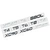 3D Car Styling Chrome Metal Black Silver Sticker Tail Emblem Rear Decal Letter Logo For Volvo T4 T5 T6 T8 B3 B4 B6 B8 V40 XC60