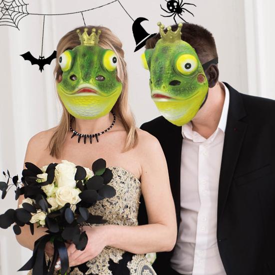 Frog Masque Novelty Adult Animal Masque Props Halloween Role Play Costume Accessories