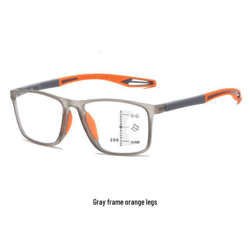 Ultra-Light Dual-Focus Photochromic Reading Glasses for Men - Anti-Blue Light, HD Progressive Multi-Focal Lenses