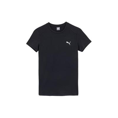 Puma Solid Color Casual Jelly Sun Protection Round Neck Pullover Short Sleeve T-Shirt Women Tops Black 682916-01