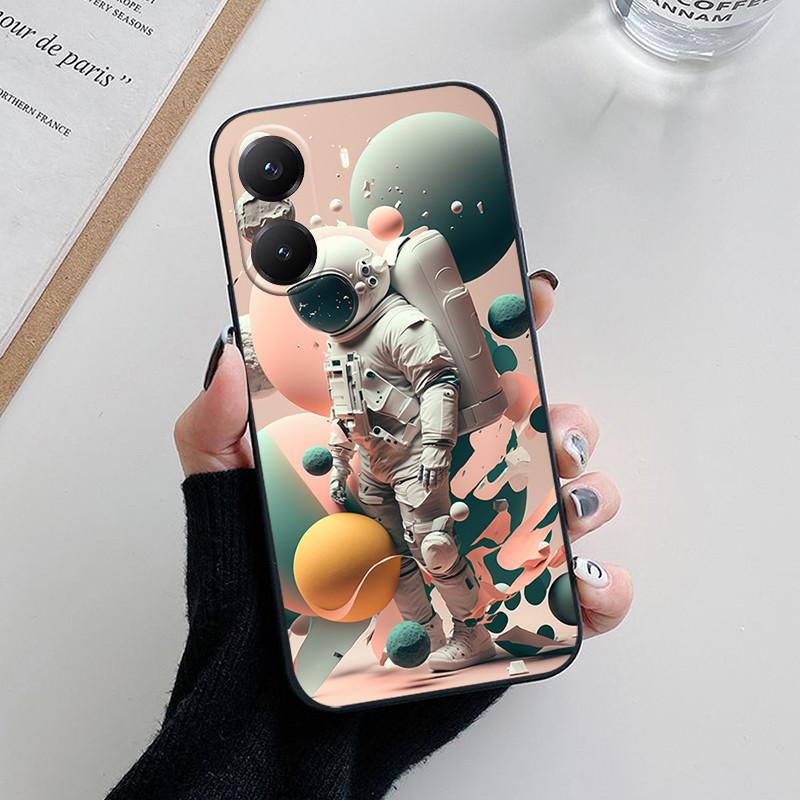 Luksusowe Etui Astronauta Dla Xiaomi PocoX7 Poco X7Pro Etui Modne Miękkie Etui Na Telefon Dla Xiaomi Poco X7 Pro Tylna Klapka Funda etui